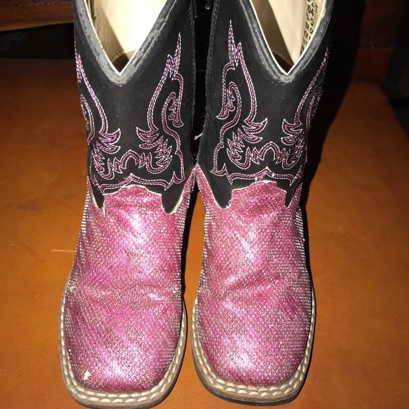 Old West Other - Old West girls glittery pink boots 8D